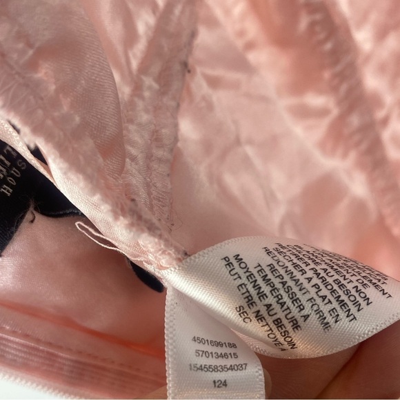 WHBM| Powder Pink Lace Overlay Sleeveless Dress Pleats Size 8 - Picture 11 of 15